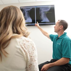 Your Chandler chiropractor goes over your results of your xrays.