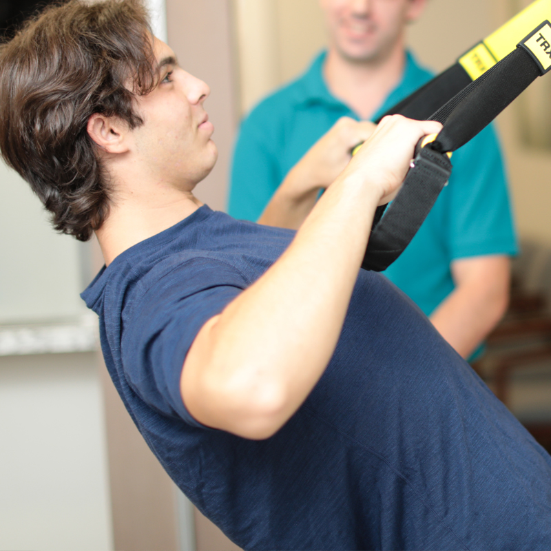Patient doing Physical Therapy at Chandler Chiropractic